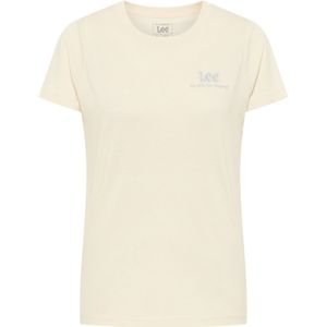 Lee - klein logo t-shirt ecru