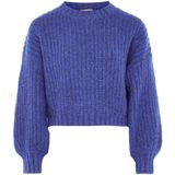 DreiMaster - Grof Gebreide Trui - Blauw - Dames