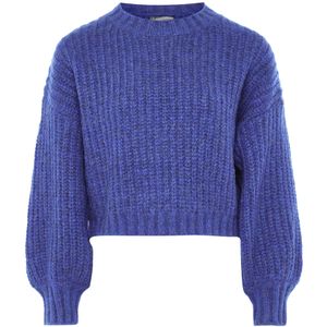 DreiMaster - Grof Gebreide Trui - Blauw - Dames