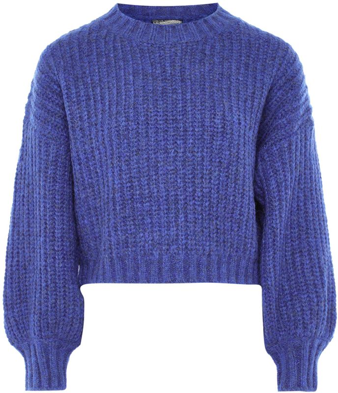 DreiMaster - Grof Gebreide Trui - Blauw - Dames