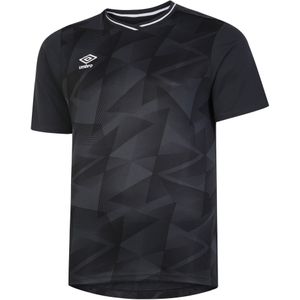 Umbro Triassic kindertrui met korte mouwen (Zwart/Koolstof)