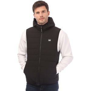 Heren Weekend Offender Berg Lake Hooded Gilet in Zwart