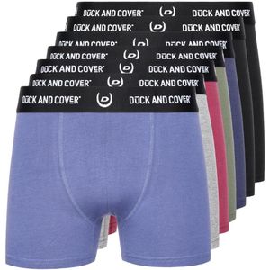 Duck and Cover Heren Anvilli Boxershorts (Set van 7) (Veelkleurig)