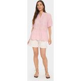 Saint Tropez, Dames, Blouses & Shirts, Roze, Maat: L Denim,