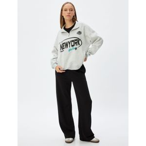 Koton SWEATSHIRTS Halve ritssluiting Met drukwerk Sweatshirt