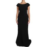 Dolce Gabbana - Maxi Dress - Zwart - Formele Stijl