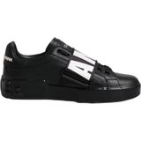 Dolce & Gabbana - AMORE - Sneakers - Zwart en Wit - Low Top