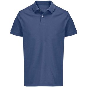 SOLS Unisex Adult Pacific Piqué Tweelingnaaldssteek Poloshirt (Denim)