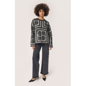 Pullover Regular fit black offwhite