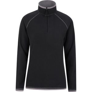 Mountain Warehouse Dames/Dames Montana Half Zip Fleece Top (Zwart)
