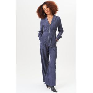 Jumpsuit met lange mouwen en koordjes aan de voorkant