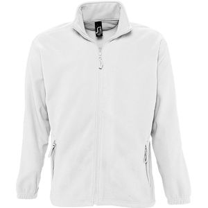 SOLS Heren North Full Zip Outdoor Fleece Jacket (Wit)