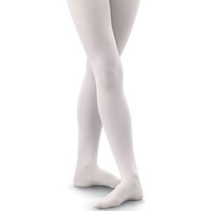 Sock Snob - 1 paar balletpanty's met voet voor volwassenen - Wit