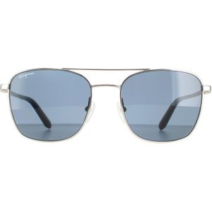 Salvatore Ferragamo Piloten Heren Silver Light Blau SF158S | Sunglasses