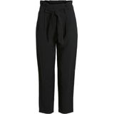 Vila - Casual Cropped Broek - Zwart - Dames