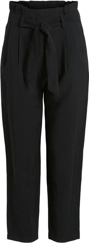 Vila - Casual Cropped Broek - Zwart - Dames