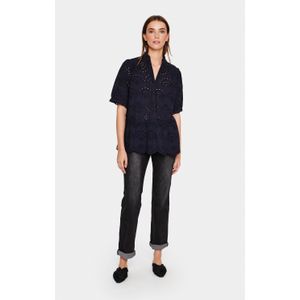 SAINT TROPEZ - Blouse 'Geleksa' - Nachtblauw - Blouseshirt