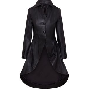 Dames - Leren Jas - Zwart - Vantaa - Gotisch