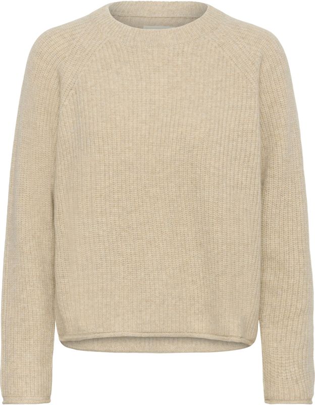 Part Two, Dames, Truien, Beige, Maat: L Wol,