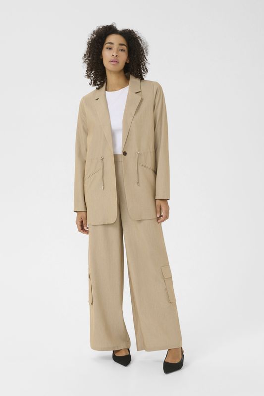 Blazer - Effen - Losse Pasvorm - Lange Mouw - Normale Lengte