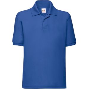 Fruit of the Loom Kinder/Kinder 65/35 Effen Piqué Poloshirt (Koningsblauw)
