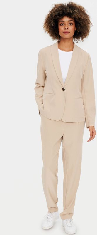 Blazer - Effen - Lange Mouw - Normale Pasvorm - Zakken aan de Zijkant