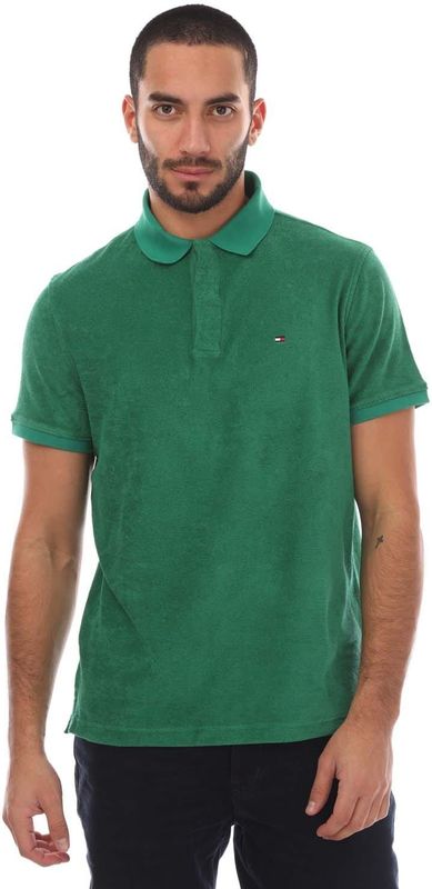 Tommy Hilfiger - Micro Towelling - Poloshirt - Groen - Regular-Fit