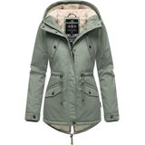 Marikoo dames winterjas Manolya met katoenen buitenstof & teddyvoering