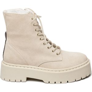 Women's Steve Madden Skylar Platform Ankle Boots in Beige
