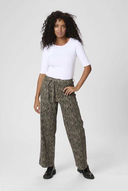 Kaffe - Kaleondra Hw Straight Jeans - Veelkleurig - Losse Pasvorm