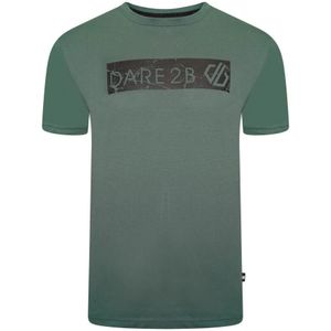 Dare 2B Heren Dispersed Rechthoek T-Shirt (Fern Green)