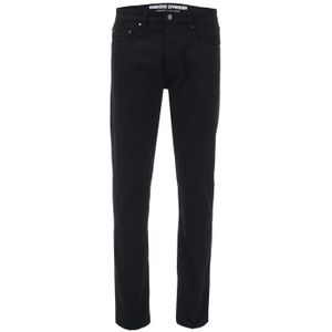 Weekend Offender taps toelopende herenjeans, zwart