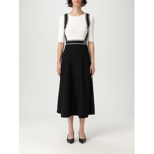 Gebreide Midi-jurk met Uitlopende Rok