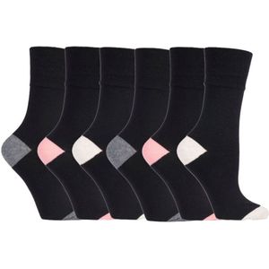 6 paar sokken zonder elastiek damessokken met zachte grip - SOLRP09HT