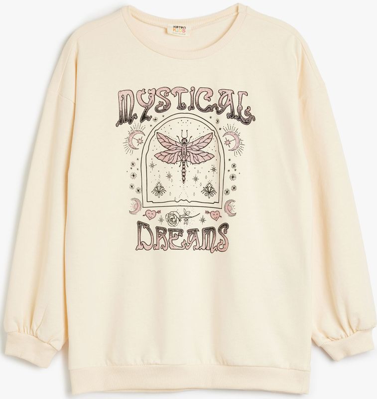 Koton - Sweatshirt - Lichtbeige - Ronde Hals - Lange Mouw