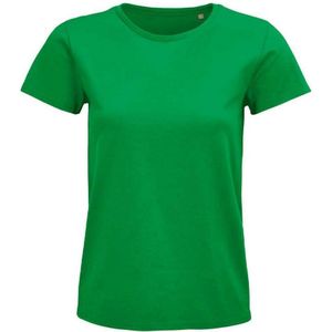 SOLS Dames/Dames Pioneer Organic T-shirt (Kelly Groen)