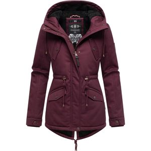 MARIKOO Winterparka 'Manolya'  wijnrood