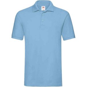 Fruit of the Loom Heren Premium Katoenen Piqué Poloshirt (Hemelsblauw)