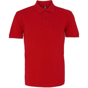 Asquith & Fox Heren Poloshirt met korte mouwen (Kardinaal Rood)