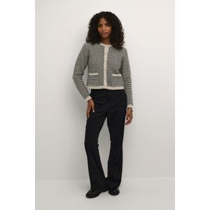 Kaffe - Gebreid Vest - Grijs/Zwart - Ellery