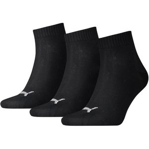Puma Unisex Kwartaaltraining voor volwassenen (Pakket van 3) (Zwart)