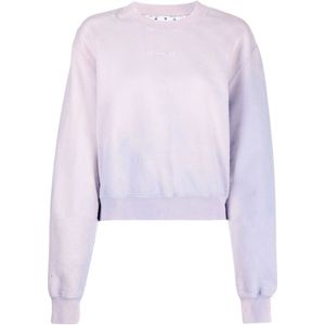 Sweater - Gebroken Wit - Streetwear - Lange Mouwen - Elastische Mouw- en Zoomuiteinden