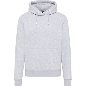 Dreimaster Hoodie Heren licht grijs melange