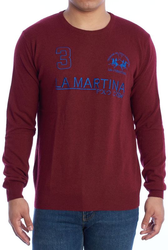 La Martina - XMS300-YV021 - Sweater - Heren - Regular Fit - Ronde Hals
