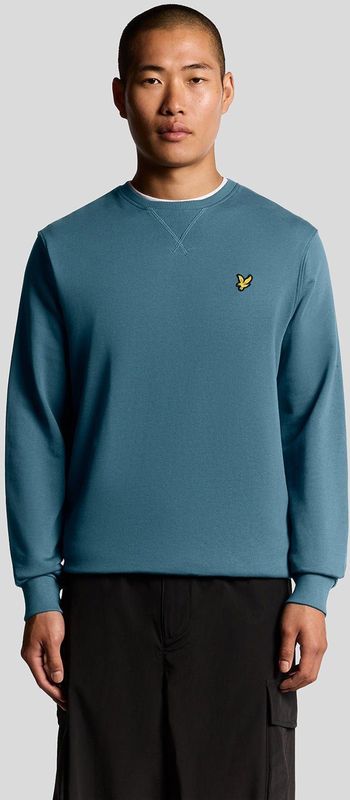 Lyle & Scott - Sweat Crewneck - Ocean Blauw - Heren - Sweaters