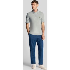 Lyle And Scott - Tipped Polo Shirt - Blauw-Wit - Poloshirt