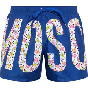 Moschino Heren Bloemenlogo Zwembroek (Felblauw)
