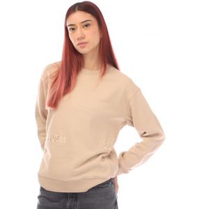 Ambush Dames/Dames Sweatshirt met ronde hals (Beige)