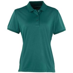 Premier Dames/Dames Coolchecker Piqué Poloshirt (Fles groen)
