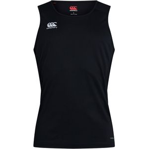 Canterbury - Heren Club Dry - Tanktop - Zwart - 100% Polyester, Vapodri, Gaasrug, 150 g/m²